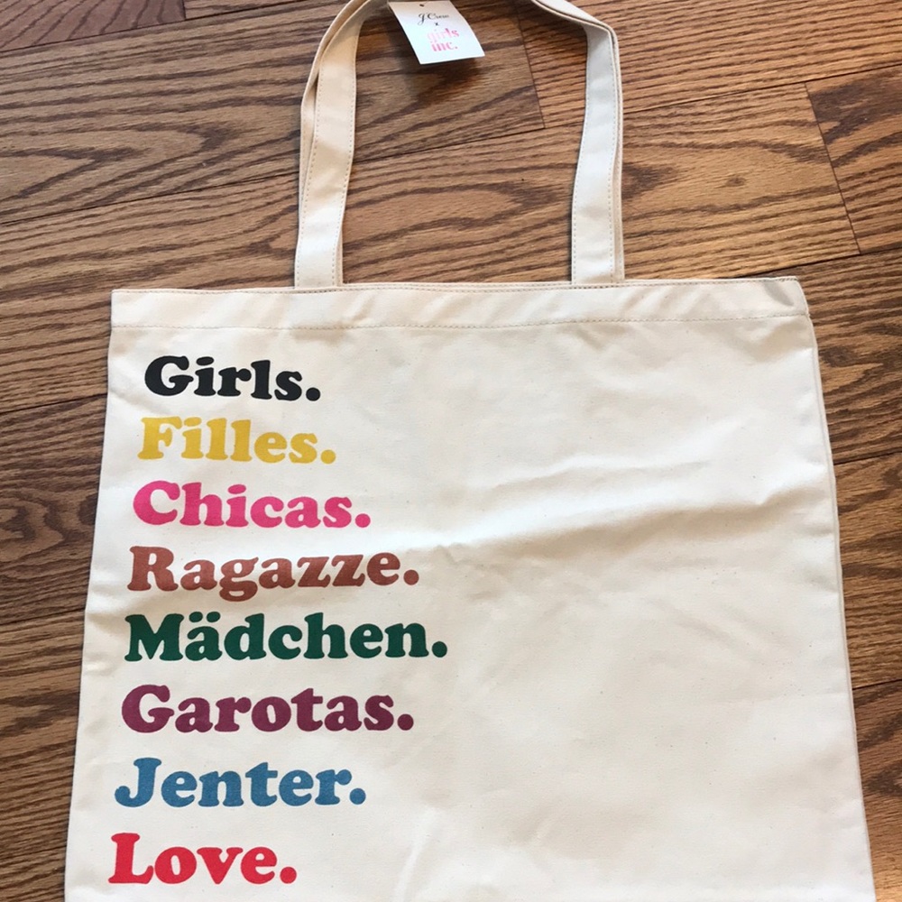 JCREW x Girls Inc. Canvas tote bag